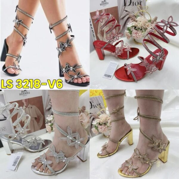 Liyke Fashion Glitter Rhinestones Women Sandals